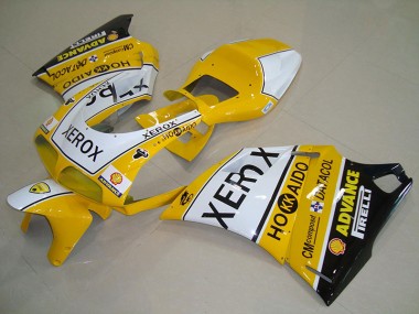 1993-2005 Jaune Blanc Xerox Ducati 748 916 996 996S Carrosserie Moto
