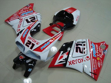 1993-2005 Rouge Blanc Xerox 21 Ducati 748 916 996 996S Carrosserie Moto