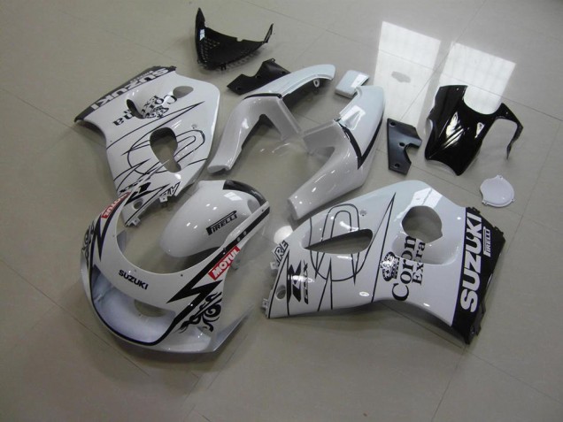1996-2000 Blanc Corona GSXR 600 Carénage Moto