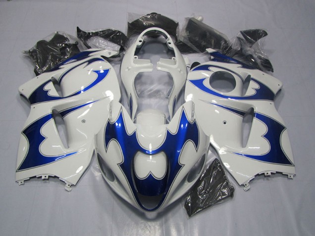 1996-2007 Blanc Bleu GSXR 1300 Hayabusa Carénage Moto