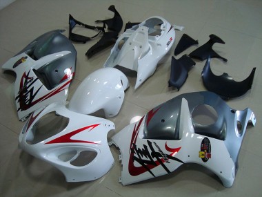 1996-2007 Blanc Noir GSXR 1300 Hayabusa Carénage Moto