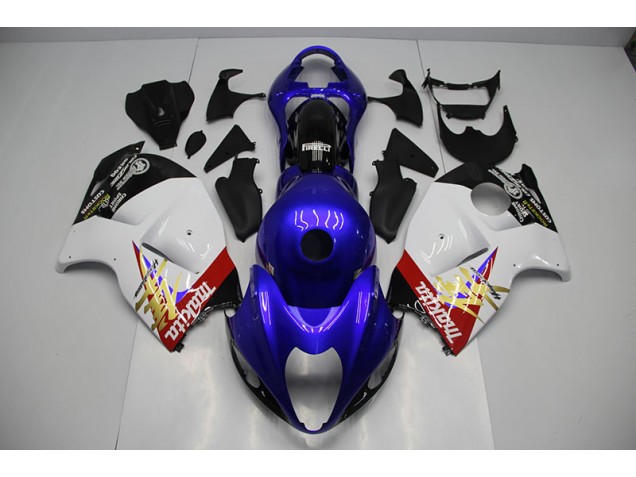 1996-2007 Bleu Blanc GSXR 1300 Hayabusa Carénages Moto