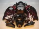1996-2007 Noir Rouge Flamme GSXR 1300 Hayabusa Carénage Moto