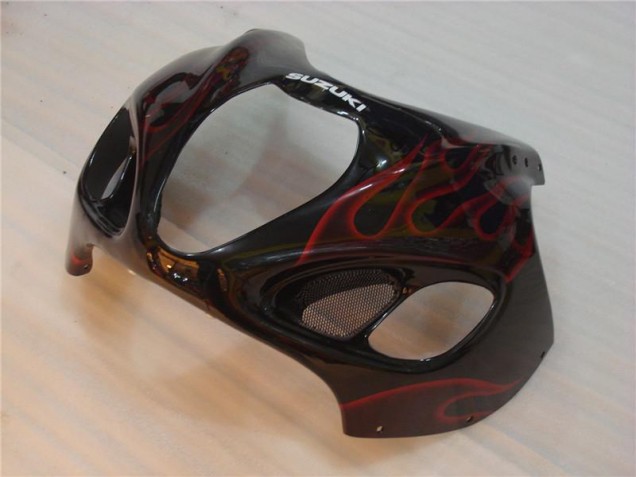 1996-2007 Noir Rouge Flamme GSXR 1300 Hayabusa Carénage Moto
