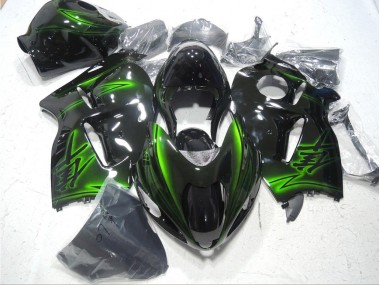 1996-2007 Noir Vert GSXR 1300 Hayabusa Carénage Moto