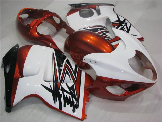 1996-2007 Orange Blanc Noir GSXR 1300 Hayabusa Carénage Moto