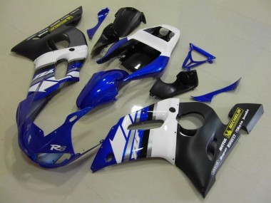 1998-2002 Bleu Blanc et Noir YZF R6 Carénage Moto