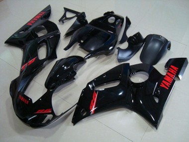 1998-2002 Noir Brillant Rouge Décalque YZF R6 Carénages Moto
