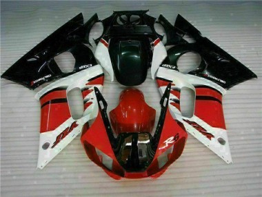 1998-2002 Rouge Noir YZF R6 Carrosserie Moto