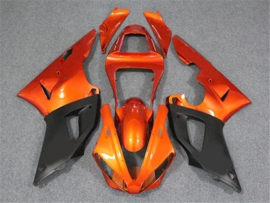 2000-2001 Orange Noir YZF R1 Carénage Moto