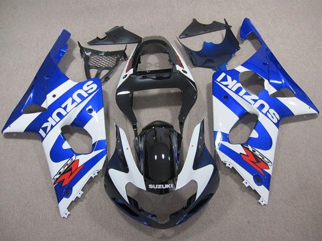 2000-2002 Bleu Blanc Décalque GSXR 1000 Carénage Moto