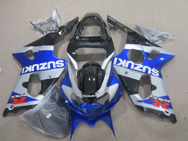 2000-2002 Bleu Blanc Décalque GSXR 1000 Carénages Moto