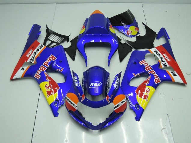 2000-2002 Bleu Red Bull GSXR 1000 Carénage Moto