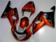 2000-2002 Orange Noir GSXR 1000 Carénage Moto