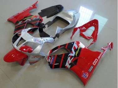 2000-2006 Rouge Argent VTR1000 Carénage Moto