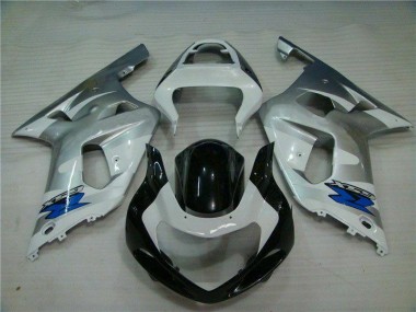 2001-2003 Argent Noir GSXR 600/750 Carénages Moto