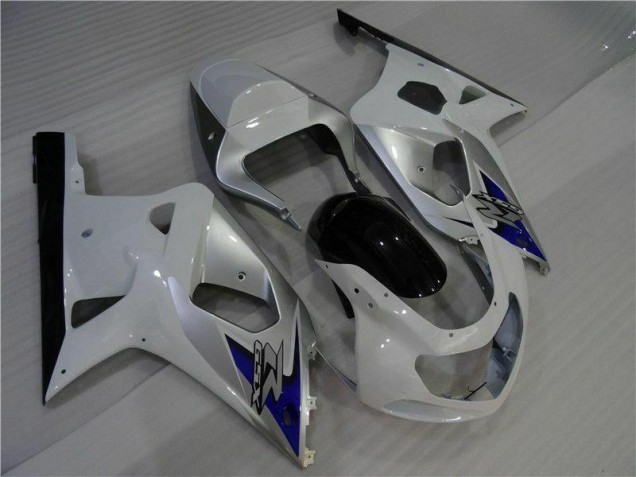 2001-2003 Blanc Argent GSXR 600/750 Carénage Moto