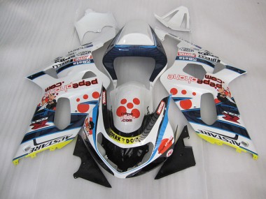 2001-2003 Blanc Bleu Dark Dog GSXR 600 Carénage Moto