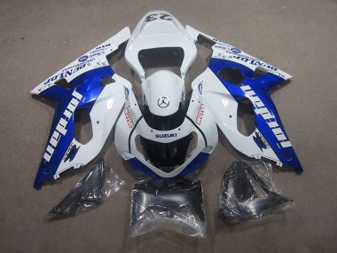 2001-2003 Blanc Bleu Motul GSXR 750 Carénage Moto