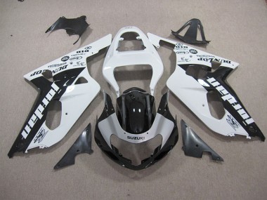 2001-2003 Blanc Noir GSXR 600 Carénage Moto