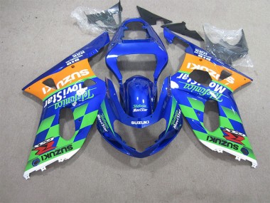 2001-2003 Bleu Vert Telefumia Movistar GSXR 600 Carénage Moto
