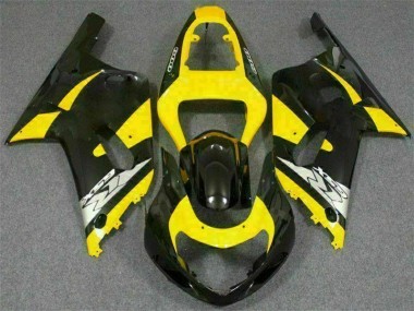 2001-2003 Jaune Noir GSXR 600/750 Carénage Moto