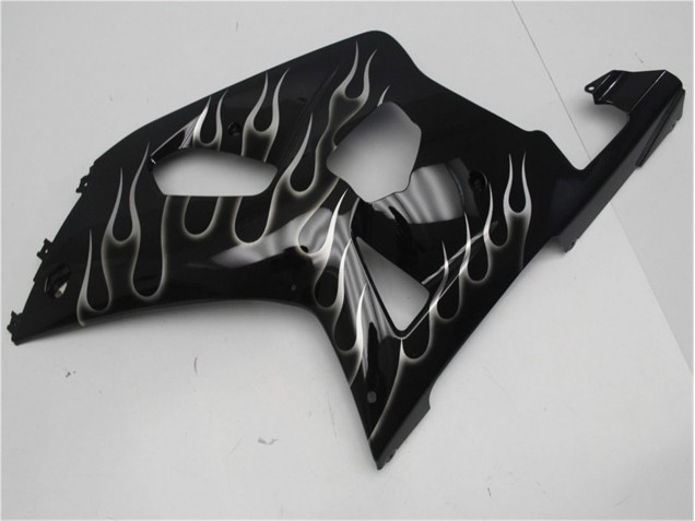 2001-2003 Noir Blanc Flamme GSXR 600/750 Carénage Moto