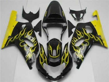 2001-2003 Noir GSXR 600/750 Carénage Moto