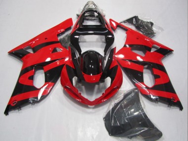 2001-2003 Noir Rouge GSXR 600 Carénage Moto