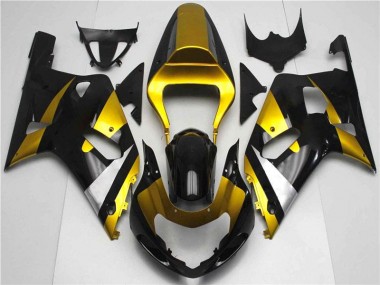 2001-2003 Or Noir GSXR 600/750 Carénage Moto