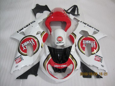 2001-2003 Rouge Blanc Lucky Strike GSXR 600 Carénage Moto