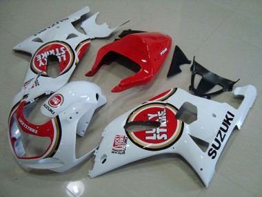 2001-2003 Rouge Blanc Lucky Strike GSXR 750 Carénage Moto