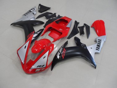 2002-2003 Rouge Matte Argent YZF R1 Carénage Moto