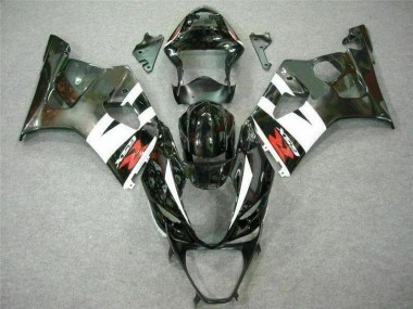 2003-2004 Blanc Noir GSXR 1000 Carénage Moto