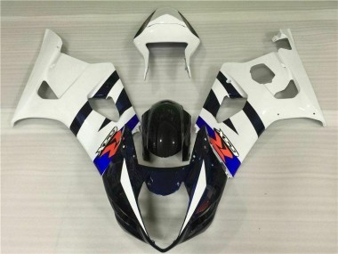 2003-2004 Blanc Noir GSXR 1000 Kit Carénages Motos