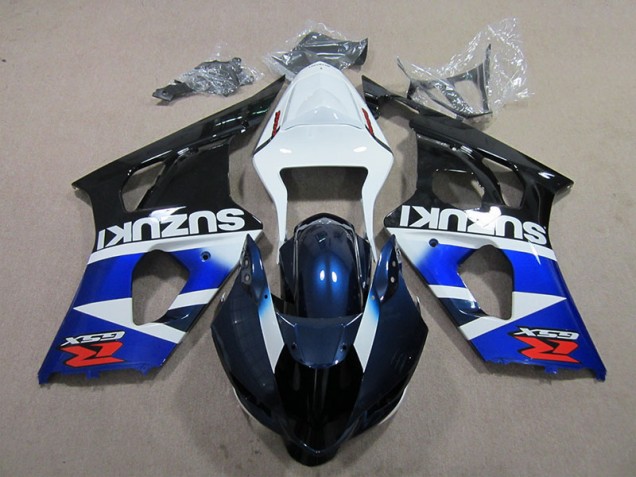 2003-2004 Bleu Blanc Décalque GSXR 1000 Carénages Moto