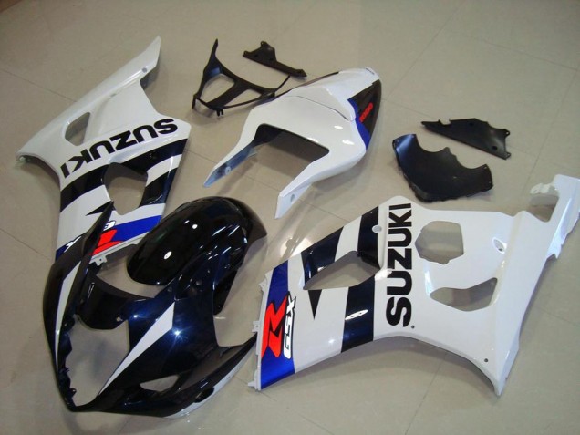 2003-2004 Bleu Foncé Blanc GSXR 1000 Carénage Moto