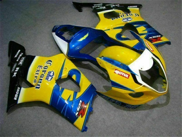 2003-2004 Jaune Bleu GSXR 1000 Carénage Moto