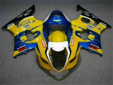 2003-2004 Jaune Bleu GSXR 1000 Carénage Moto