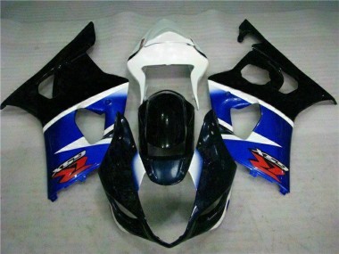 2003-2004 Noir Bleu GSXR 1000 Kit Carénages Motos Complet