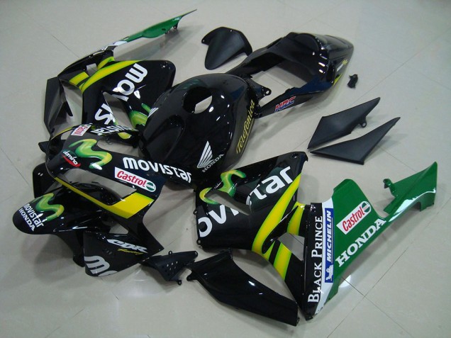 2003-2004 Noir Movistar CBR600RR Carénage Moto