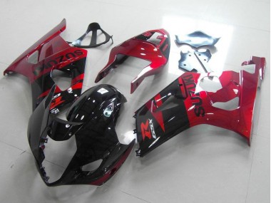 2003-2004 Noir Rouge GSXR 1000 Carénages Moto
