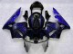 2003-2004 Noir avec Bleu Flamme CBR600RR Carénage Moto