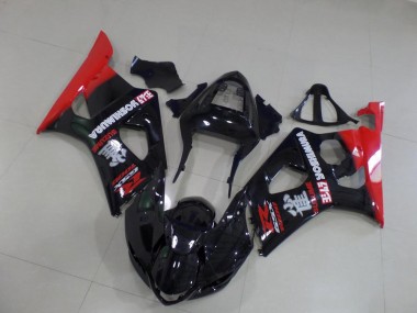 2003-2004 Noir et Rouge GSXR 1000 Carénage Moto