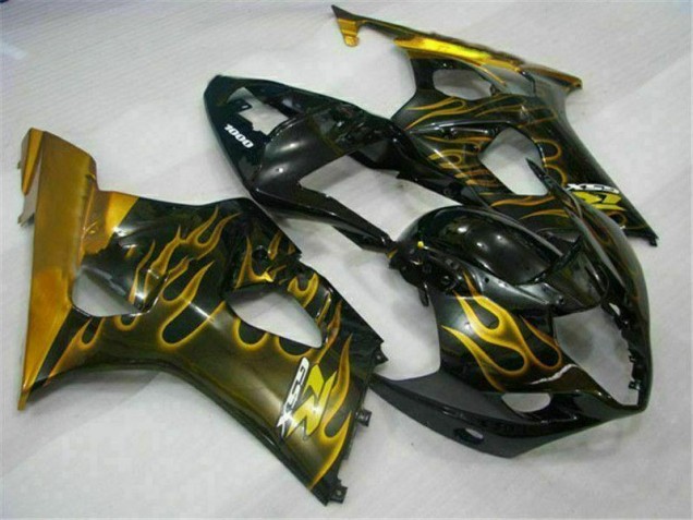 2003-2004 Or Noir GSXR 1000 Carénage Moto