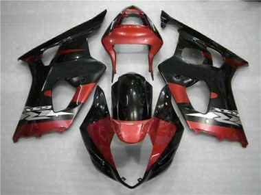 2003-2004 Rouge Noir GSXR 1000 Carénage Moto