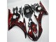 2003-2005 Noir Rouge Flamme YZF R6 Carénage Moto
