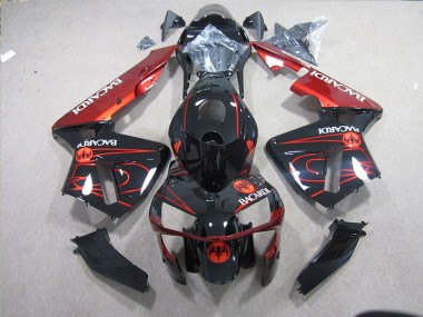 2003-2005 Noir Rouge Racardi ZX10R Carénage Moto