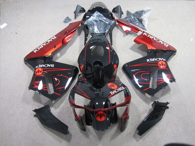 2003-2005 Noir Rouge Racardi ZX10R Carénage Moto