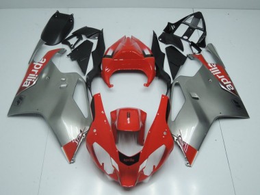 2003-2006 Argent et Rouge RSV1000 Carénage Moto